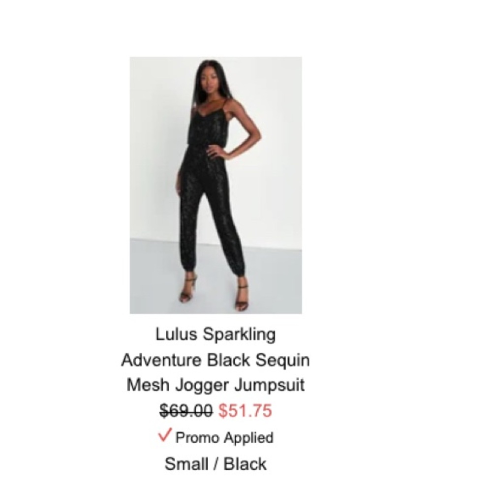 Lulus sequin jumpsuit